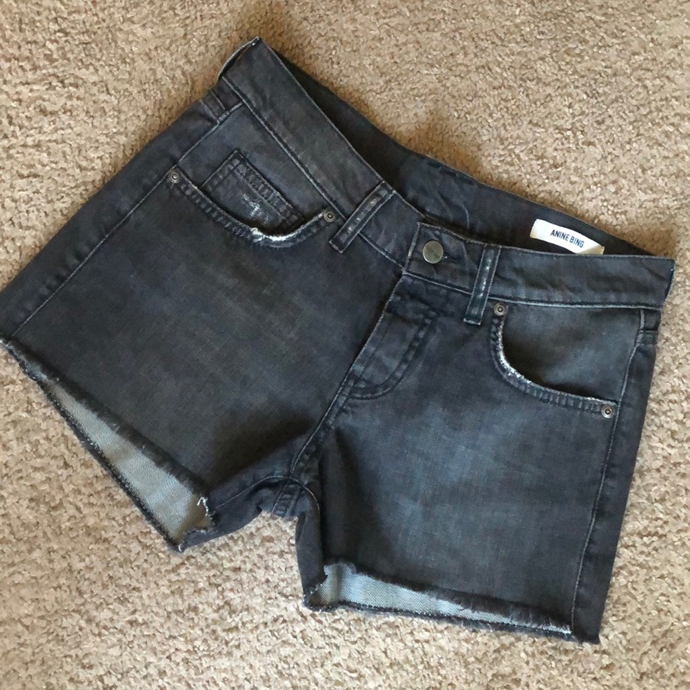 NWOT Anine Bing grey shorts